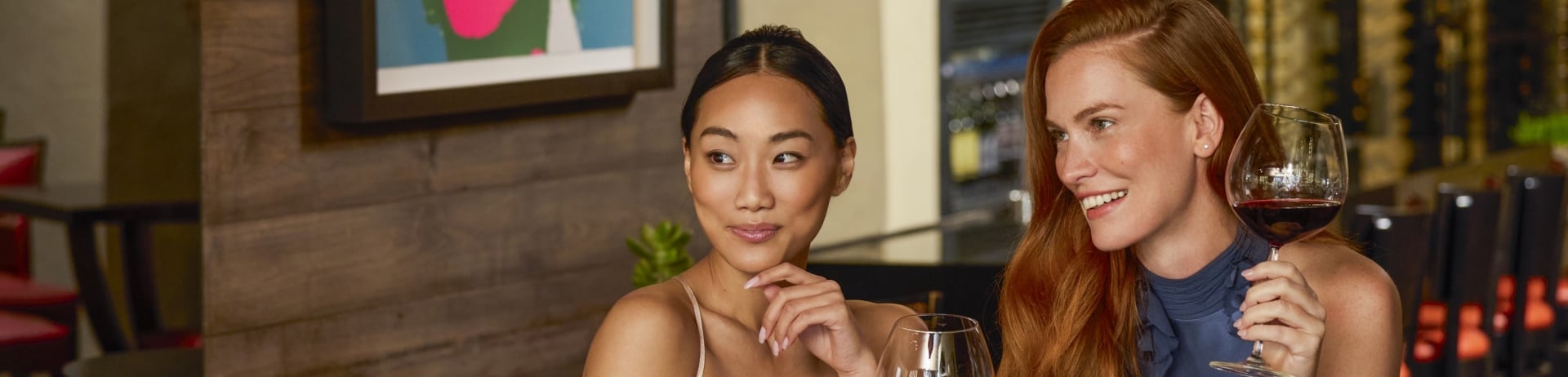 women dining in bar restaurant
