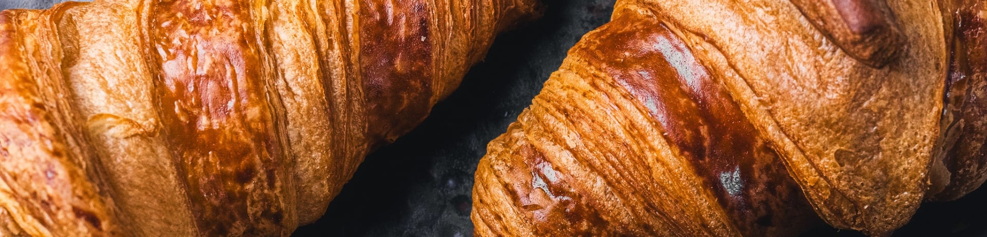 freshly baked croissants