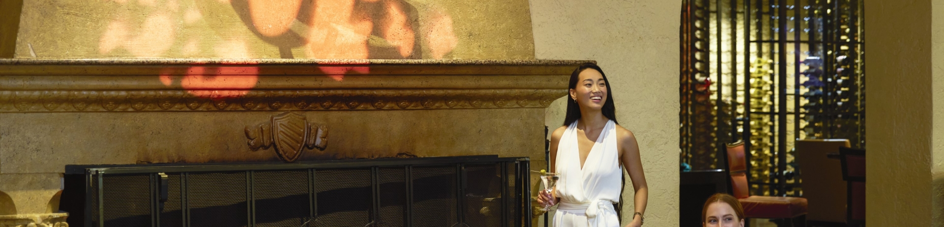 lobby fireplace