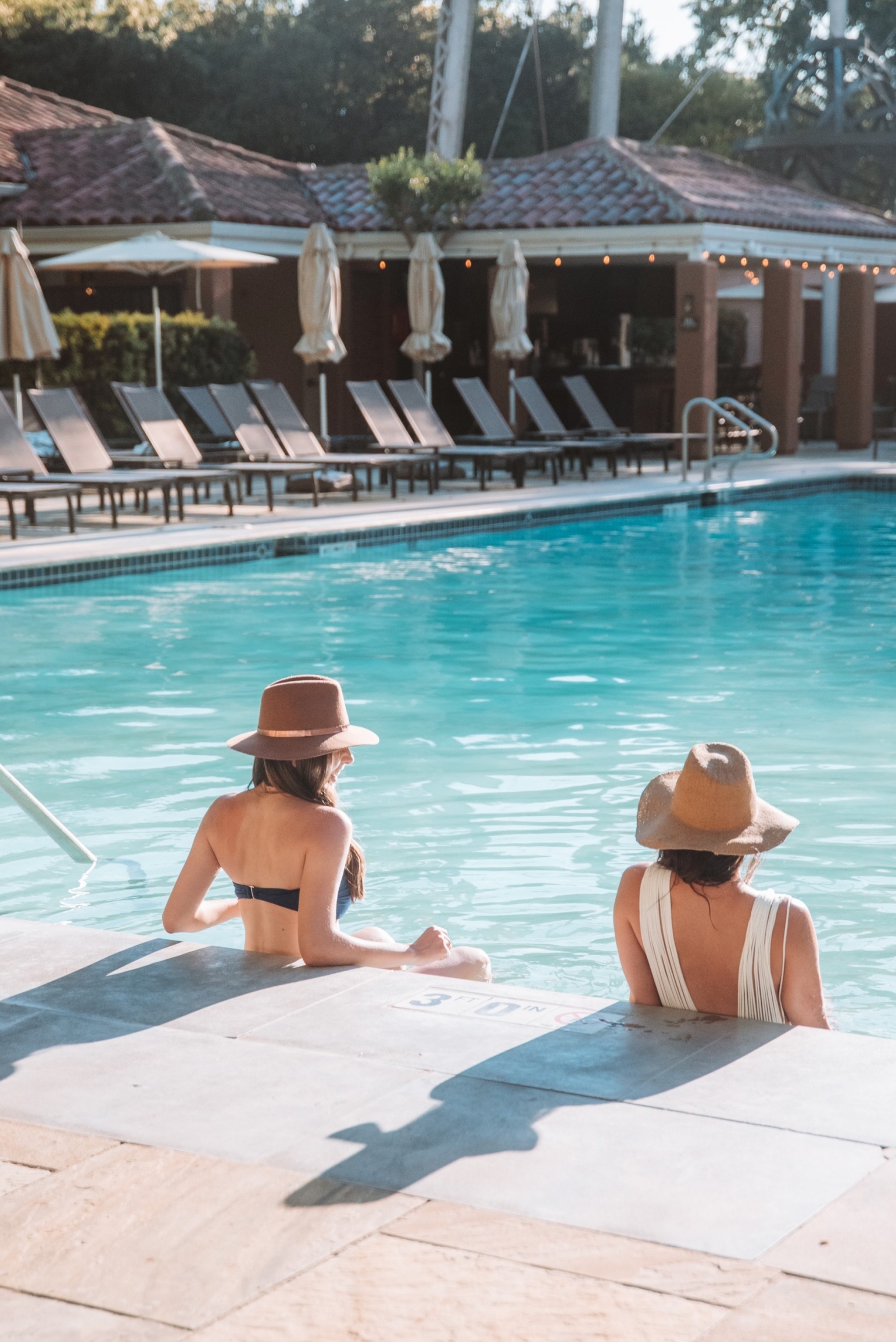 Women in pool