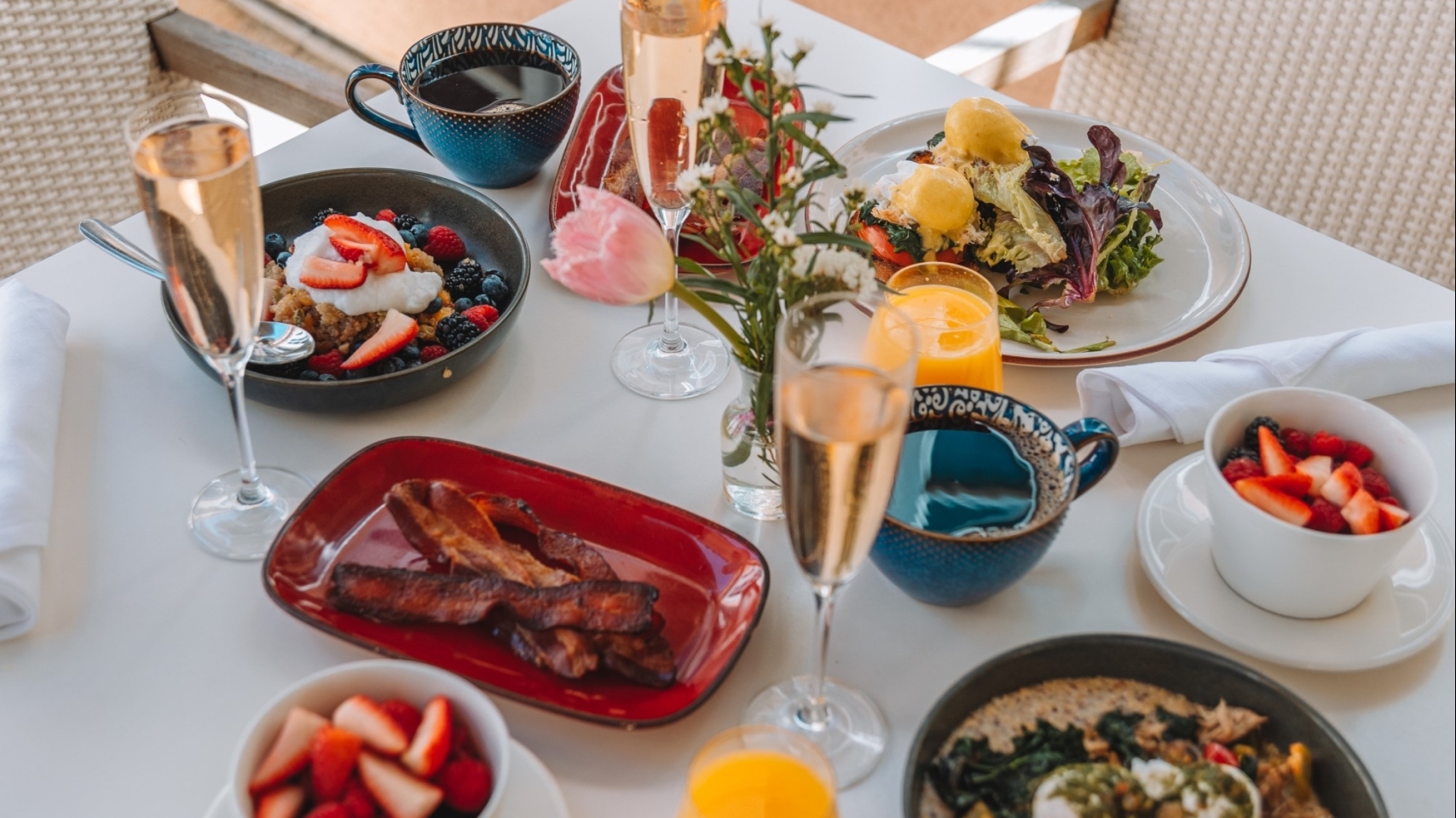 table with food