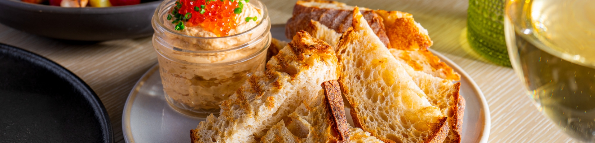 Colorful plate of food at Sante Restaurant in Sonoma