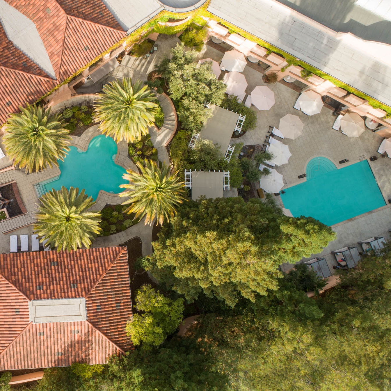 Fairmont Spa drone aerial view