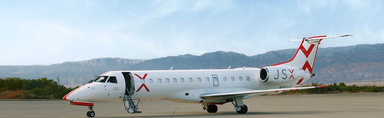 JSX Charter Jet on a tarmac